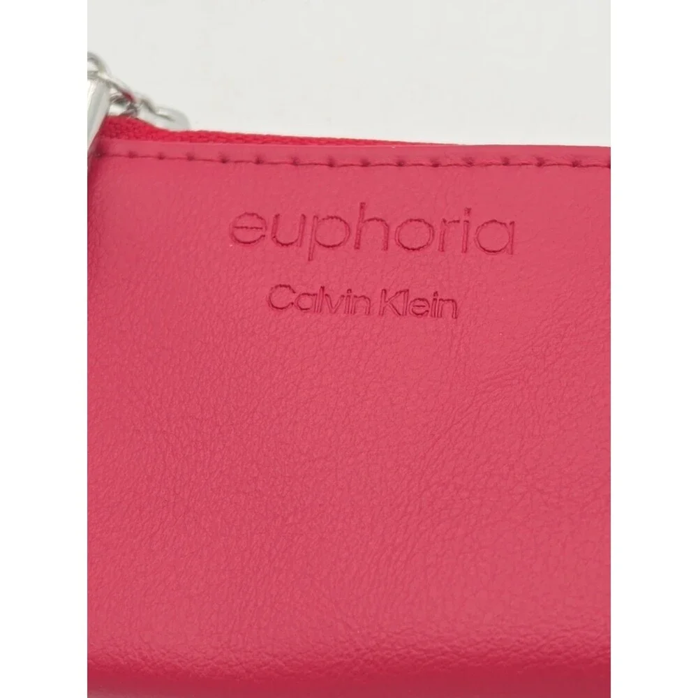 Calvin Klein Euphoria Red Zip Coin Purse Cosmetic Pouch